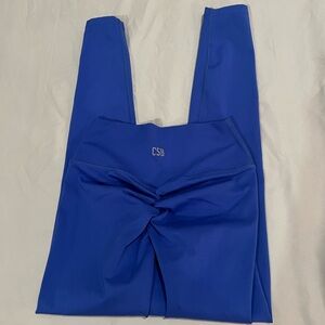 Royal blue CSB scrunch legging